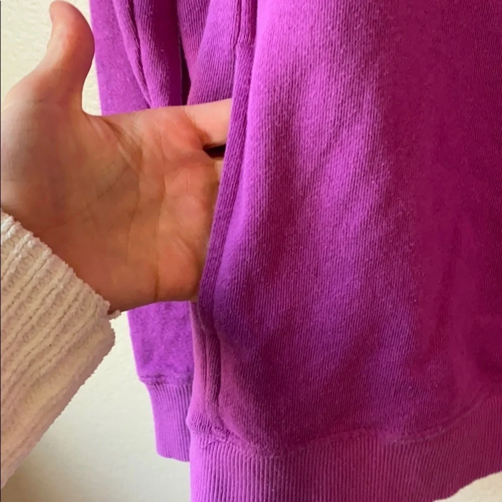 Simply Southern Quarter Zip Sweater Purple size Small - Picture 5 of 8